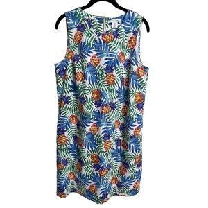 Tabitha Webb Pineapple Print Dress Size 8 –‎ Colorful Tropical Summer Style